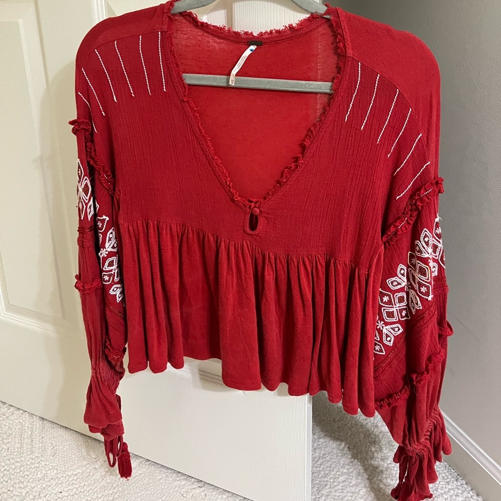 Flowy free people top